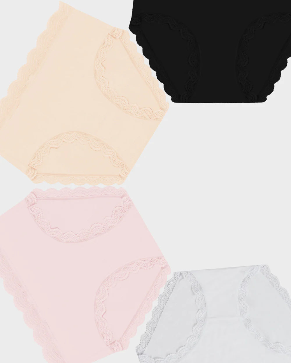 Stripe & Stare High Rise Knicker Sand Essentials (4 pack)