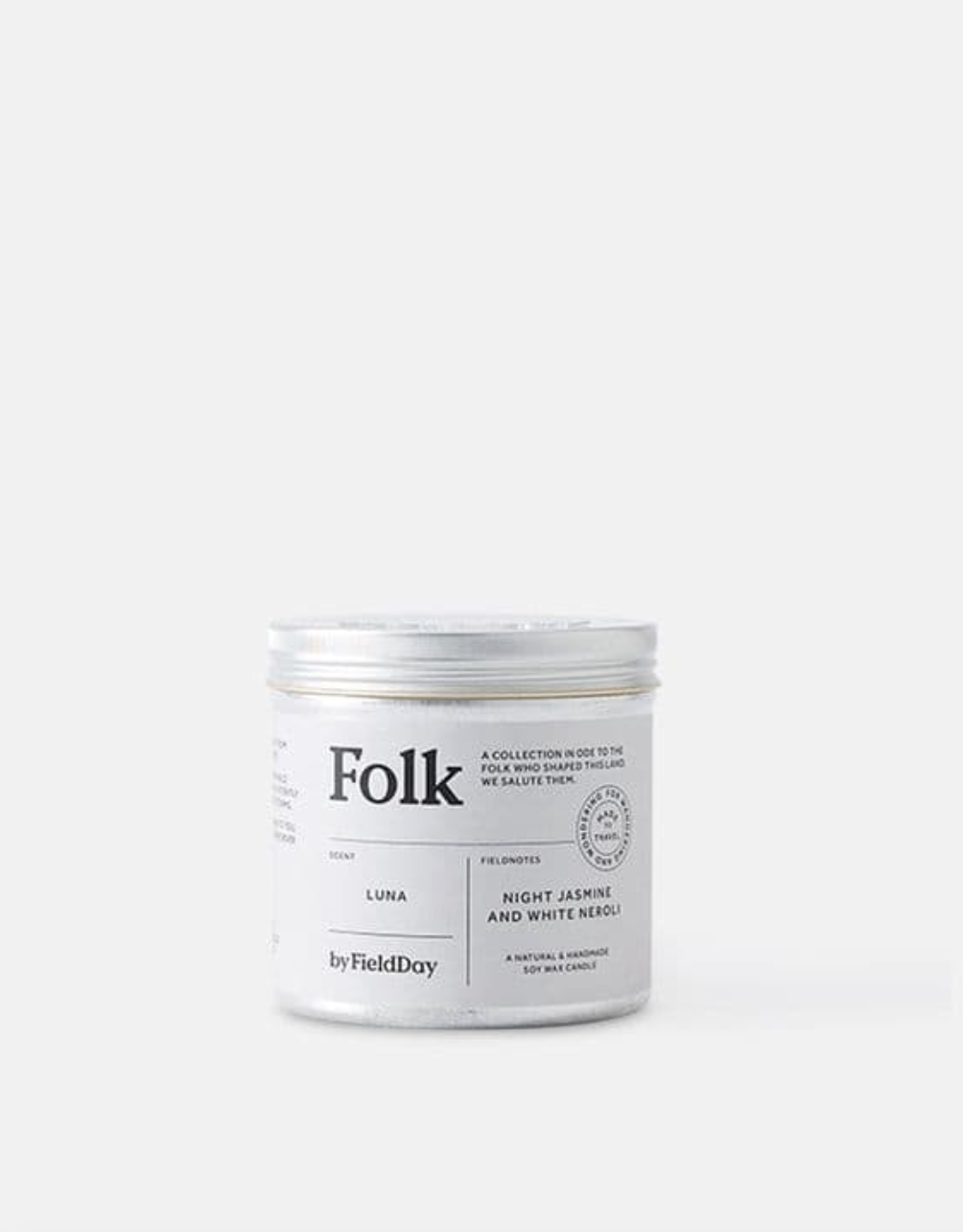 FieldDay Luna Folk Tin Candle