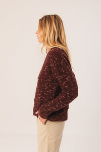 Indi & Cold Cardigan Aubergine