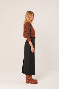 Indi & Cold Button up Jumper Burnt Orange