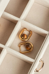 Ballinger Tiger’s Eye Hoops
