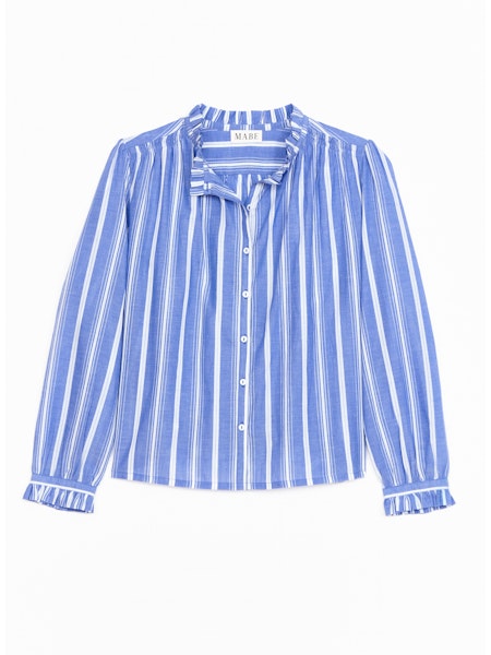 M.A.B.E Chrissie Top Blue Stripe