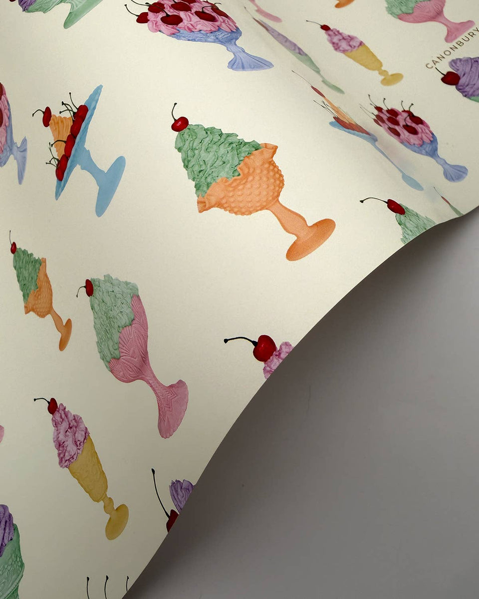 Chantilly Creams Wrapping Paper | Luxury Gift Wrap Sheet – Curate