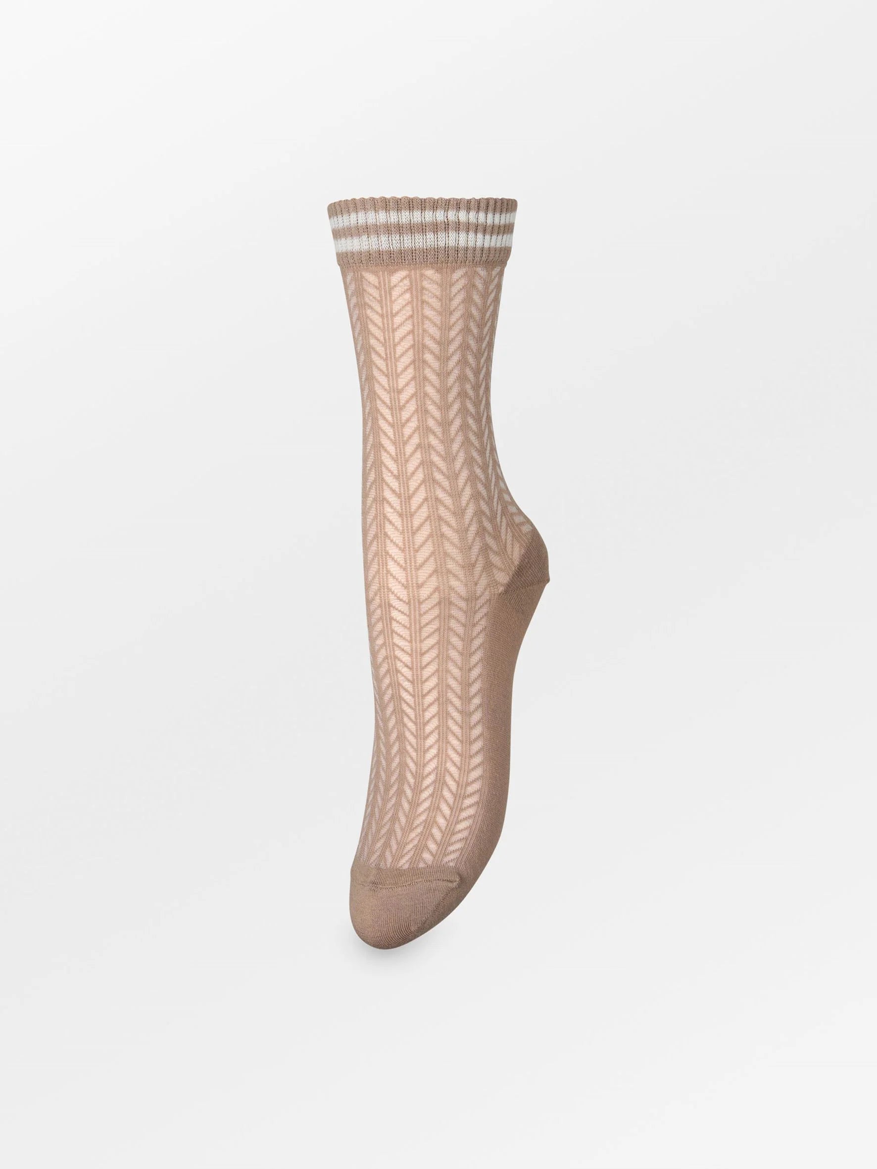 Beck Sőndergaard Zilla Sporty Cotta Sock Fig Brown
