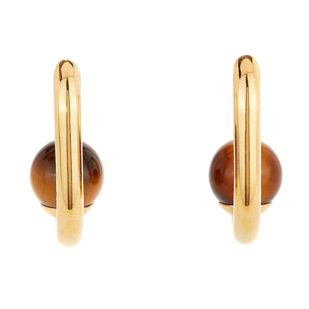 Ballinger Tiger’s Eye Hoops