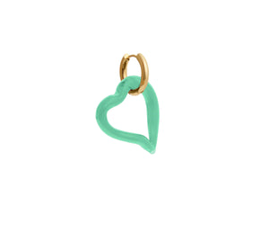 Sandralexandra Heart of Glass Jade Green Earrings