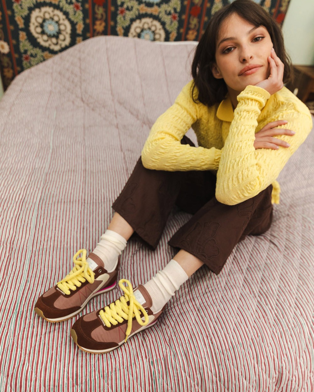 0-105 Lina Trainers Cognac