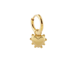 Sandralexandra Mini Milagros Gold heart Earrings