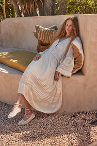 Faune Dahlia Dress Oyster