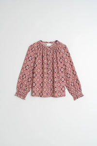 Indi & Cold Ikat Blouse Mauve