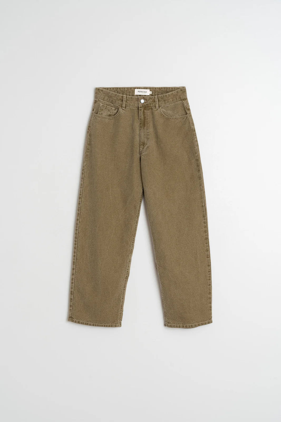 Indi & Cold Washed Twill Pants Olive