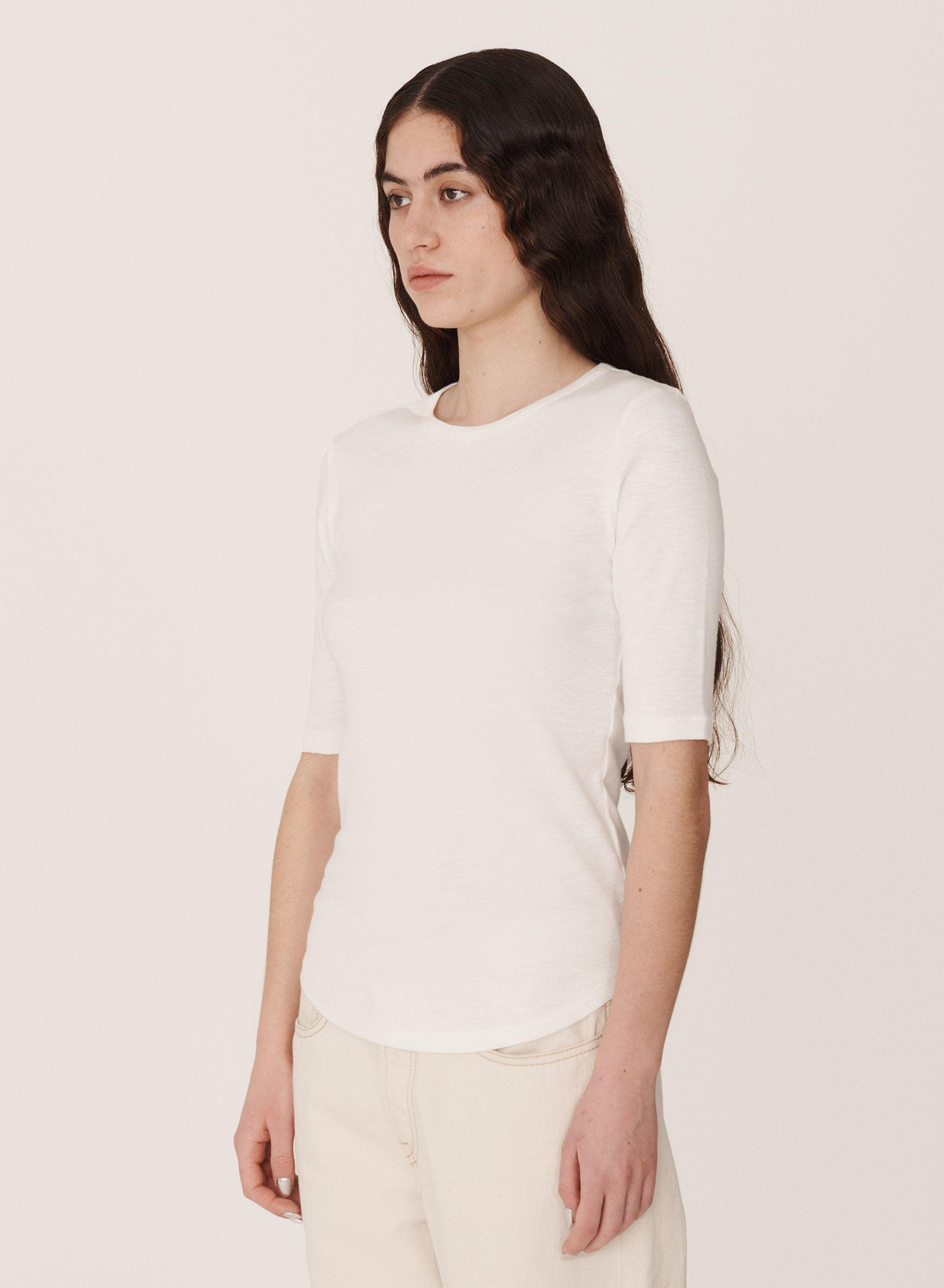YMC Charlotte Earth Organic Cotton White Tee