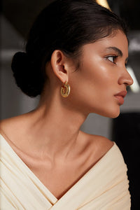 Shyla Monica Ribbed Earrings