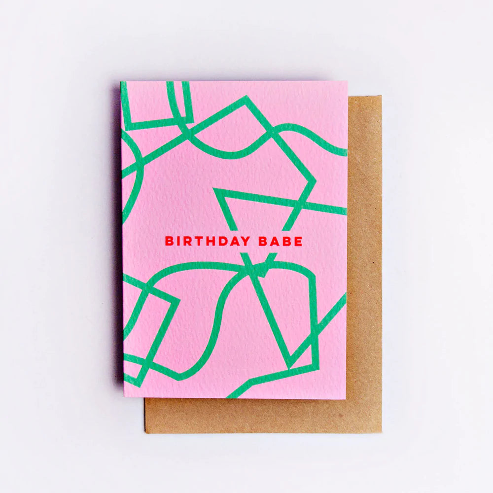 The Completist Birthday Babe Shapes Card