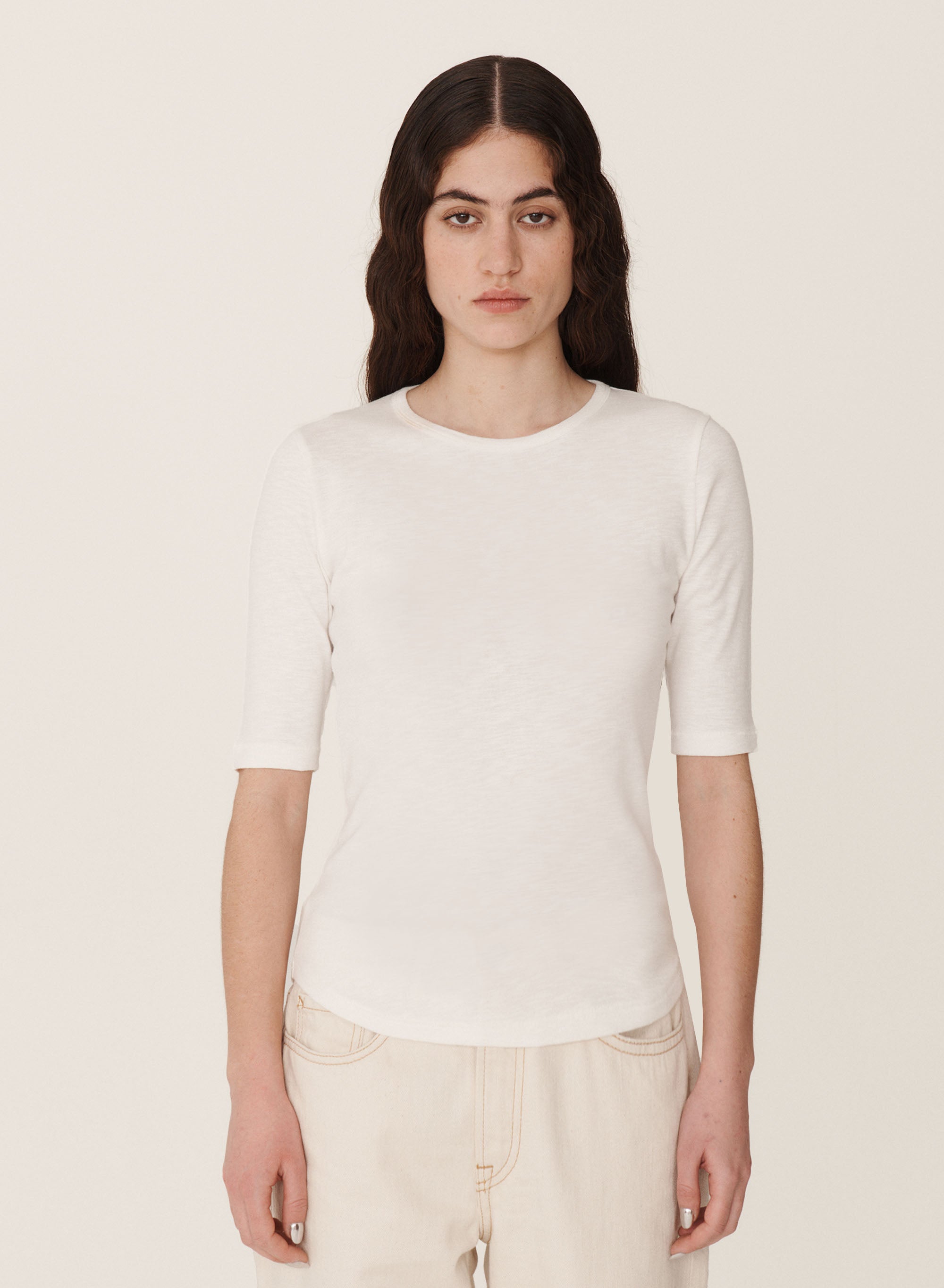 YMC Charlotte Earth Organic Cotton White Tee
