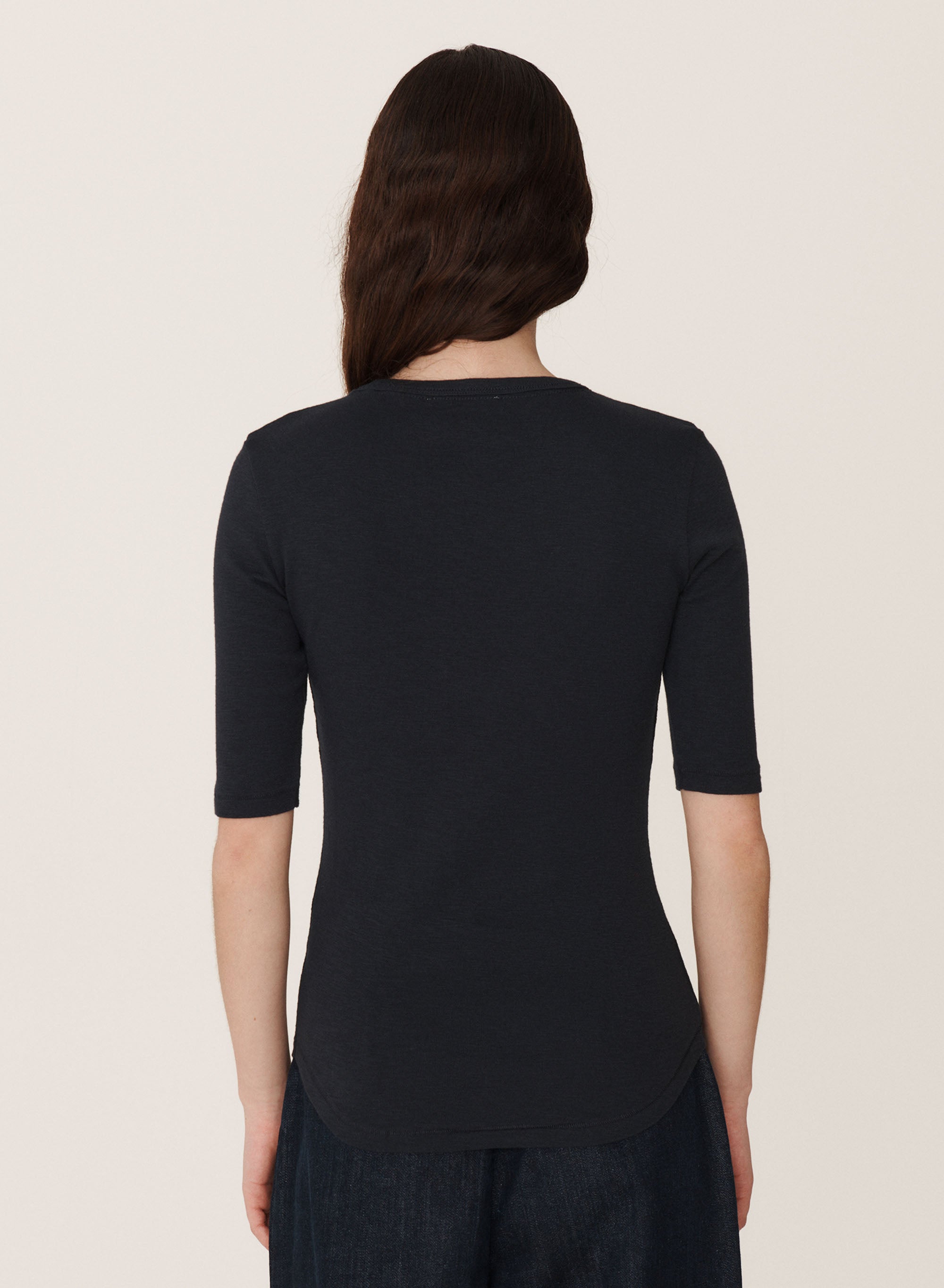 YMC Charlotte Earth Organic Cotton Navy Tee
