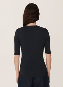 YMC Charlotte Earth Organic Cotton Navy Tee