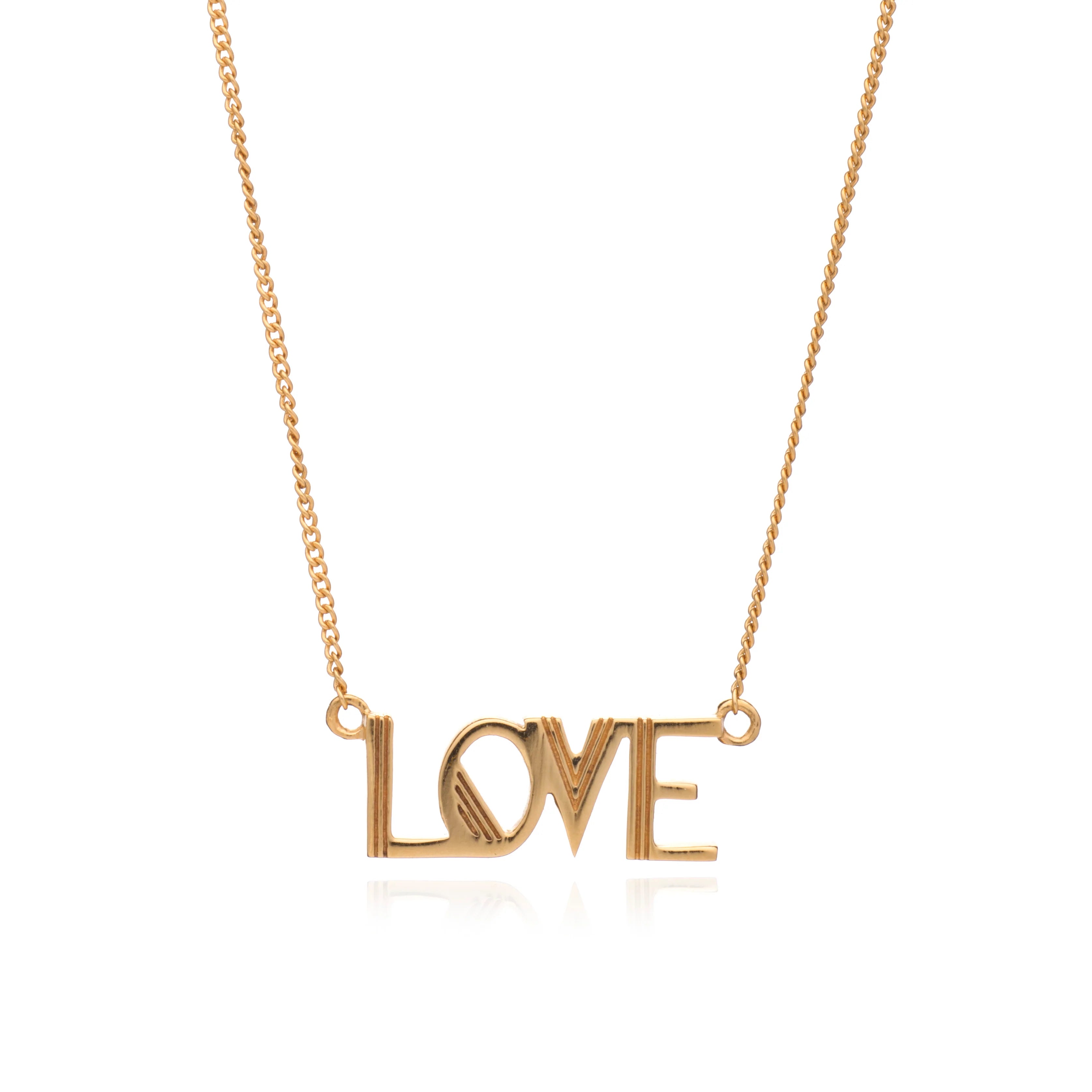 Rachel Jackson Love Necklace Gold