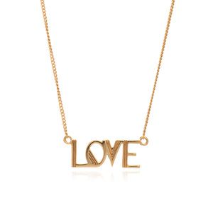 Rachel Jackson Love Necklace Gold