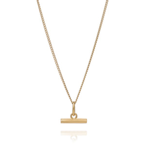 Rachel Jackson Mini T-Bar Gold Necklace